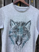 "cits vilks" uz Roll t-krekla | pelēks M izmērs