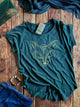 "lapsa" uz pagarināta sieviešu t-krekla | XS, S, M, izmērs