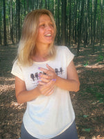 "lepni putni" uz pagarināta t-krekla