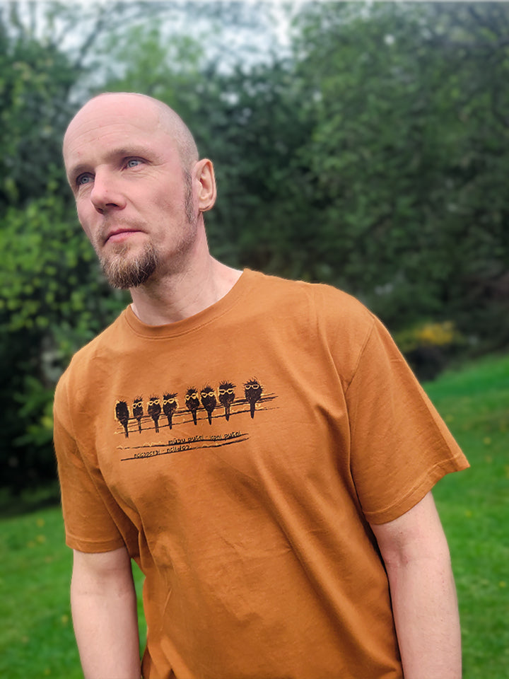 "lepni putni" uz Heavy Oversized t-krekla