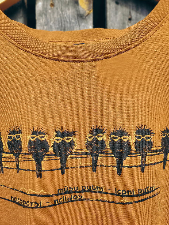 "lepni putni" uz Heavy Oversized t-krekla