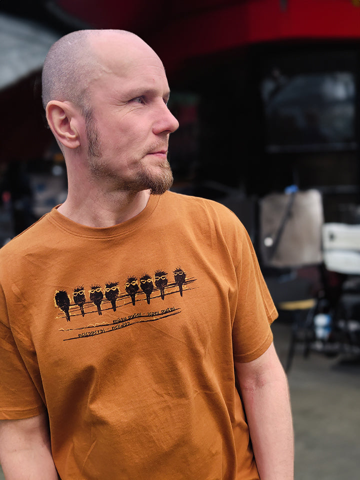 "lepni putni" uz Heavy Oversized t-krekla