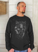 "grafisks vilks" uz vīriešu Organic džempera