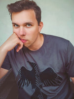 "krauklis" uz Classic t-krekla | pelēks 2XL un 3XL izmērs