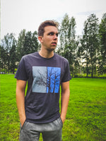 "nezāģē" uz Classic t-krekla | pelēks XL un 3XL izmērs