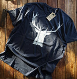 "briedis" uz Roll t-krekla | melns 3XL izmērs