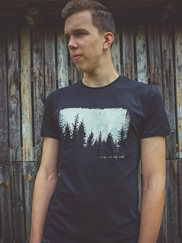 "Mežs" uz Roll t-krekla