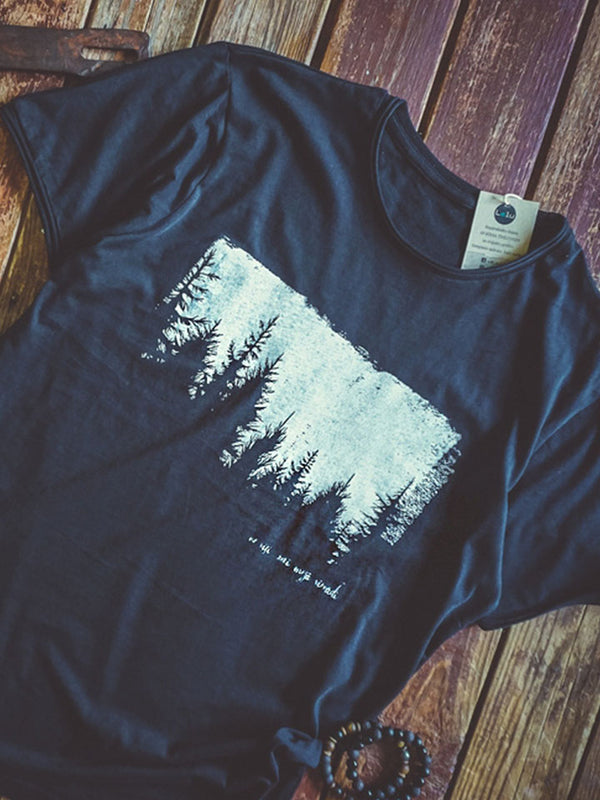 "Mežs" uz Roll t-krekla