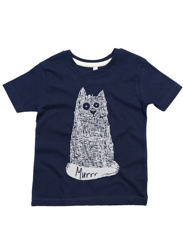 "Murrr" uz bērnu t-krekla
